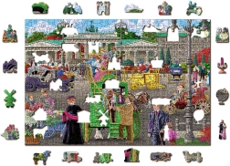 Puzzle din lemn cu figurine - Piața Parisului din Berlin
