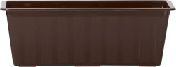 Jardinieră de balcon din plastic 80 cm maro