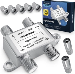 Splitter de antenă pe benzi, 3 căi, 5–2400 MHz Berdsen