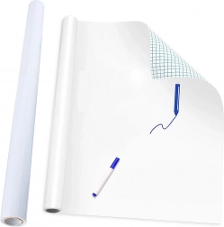 Whiteboard autoadeziv pentru ștergere la uscat 200 × 45 cm MAZAK