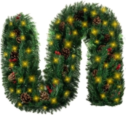 Ghirlandă de Crăciun 270 cm cu lumini LED RUHHY