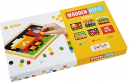 CUBIKA 14903 Pixel IV mașini - mozaic din lemn cu 400 piese și 7 modele