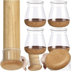 huse din silicon pentru picioarele scaunelor cu fetru 13–23 mm, set 4 buc RUHHY