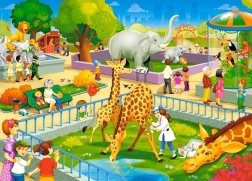 Puzzle 60 piese Vizită la Zoo