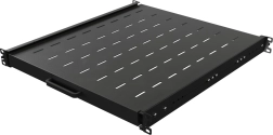 Poliță glisantă pentru dulap rack 19" 1U, 500 mm, neagră
