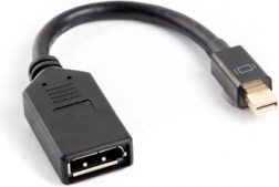 Adaptor de la Mini DisplayPort la DisplayPort cu cablu de 10 cm negru