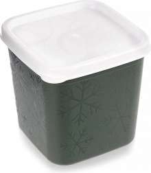 Cutie alimentară din plastic cu capac 380 ml verde