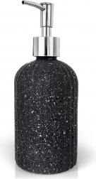 Dozator de săpun din sticlă, gri, 450 ml