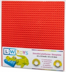 Placă de bază pentru construcții 32×32 roșie