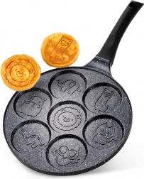 Tigaie din granit pentru ouă BLACK LINE, 26 cm, 7 orificii