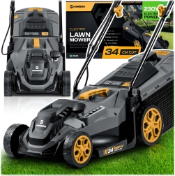 Mașină electrică de tuns iarba Humberg HM-612 1400 W, lățime de tăiere 34 cm