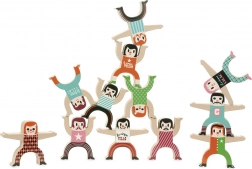 Vilac figurine acrobați din lemn pentru echilibru