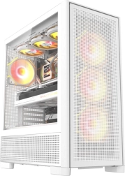 Carcasă PC DarkFlash AirNova albă cu 3 ventilatoare