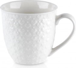 Cană ceramică cu inimioare 580 ml