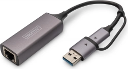 Adaptor Digitus USB-C la USB-A pentru RJ45 2.5 Gigabit Ethernet