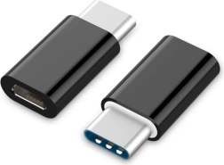Adaptor USB-C la microUSB (F) negru