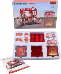 Set de construcție magnetic pentru copii în cutie practică