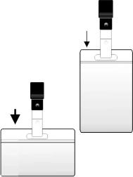 Etichetă de nume cu clip 60x105mm