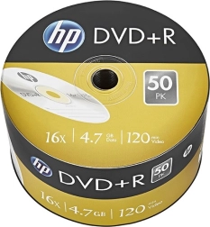 Hp dvd+r 16x 4,7 gb, pachet 50 buc