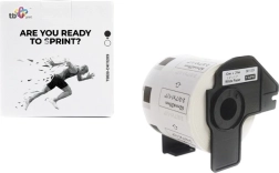 Etichete autocolante TB Print pentru BROTHER 62 × 29 mm, imprimare neagră pe alb, 800 buc