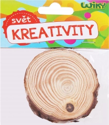 Discuri din lemn 6–7 × 0,5 cm, set 2 buc