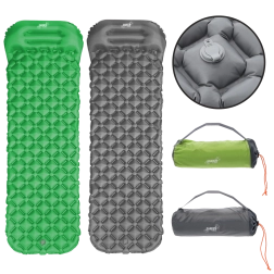 Saltea de camping gonflabilă cu pernă 190 × 56 × 5,5 cm
