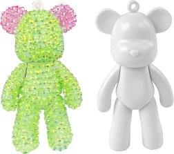 Set DIY pentru pictură cu diamante – breloc ursuleț 6,5 cm