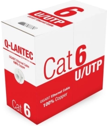 Cablu de rețea U/UTP Cat 6, PVC, 100% cupru, 305 m