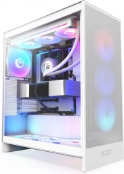 NZXT H7 Flow RGB carcasă PC albă (mid‑tower, 2024)