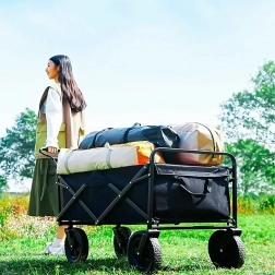 Cărucior pliabil de exterior pentru lemne și echipamente