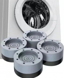 Suporturi antivibrație din cauciuc pentru mașina de spălat, mașina de spălat vase, uscător și frigider, set 4 bucăți