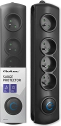 Prelungitor cu protecție la supratensiune, 4 prize, cablu 2,5 m cu întrerupător la pedală Quick Switch