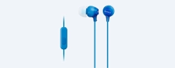 Căști in-ear cu microfon SONY MDR-EX15AP, albastre