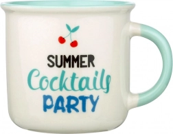 Cană din porțelan 380 ml Summer Cocktails Party, mentă