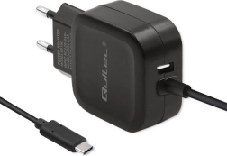 Qoltec încărcător 17W cu USB și USB tip C