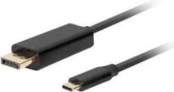 Cablu USB-C la DisplayPort 1.8m 4K 60Hz negru