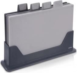 Set de tocătoare cu suport, 4 buc.