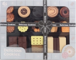 Set de mâncare din plastic pentru copii – napolitane, biscuiți, ciocolată și vafe