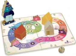 Vilac jocul celor trei purceluși – joc de masă cooperativ din lemn pentru copii