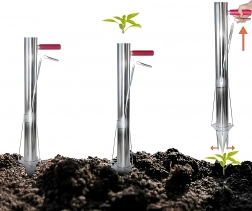 Plantator manual pentru bulbi și răsaduri din oțel inoxidabil