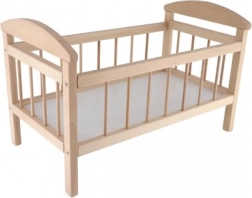 Pat de păpuși din lemn mare