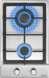 Aragaz cu două zone IsEasy din oțel inoxidabil