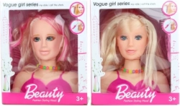 Cap de coafat blondină cu accesorii