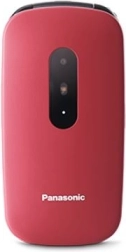 Telefon pentru seniori Panasonic roșu