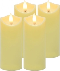 Lumânări LED pentru lampioane 12,5 × 5 cm, set 4 buc. RUHHY