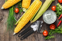 Deschizător manual de conserve din oțel inoxidabil, cu mânere ergonomice
