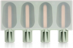 Formă din silicon pentru înghețată cu capac, verde