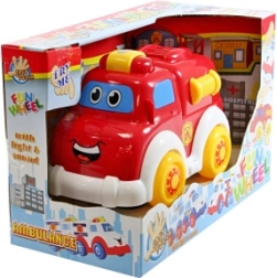 Mașinuță de pompieri pe baterii cu lumină și sunete