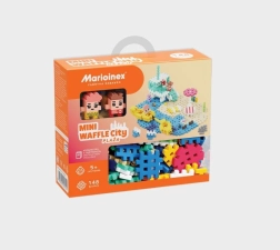 Set de construcție Waffle Mini – plajă, 148 piese