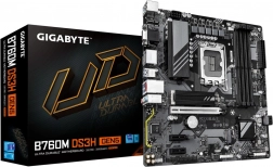 Gigabyte b760m ds3h gen5 mATX placă de bază s1700, 4× ddr5, hdmi/dp/d-sub
